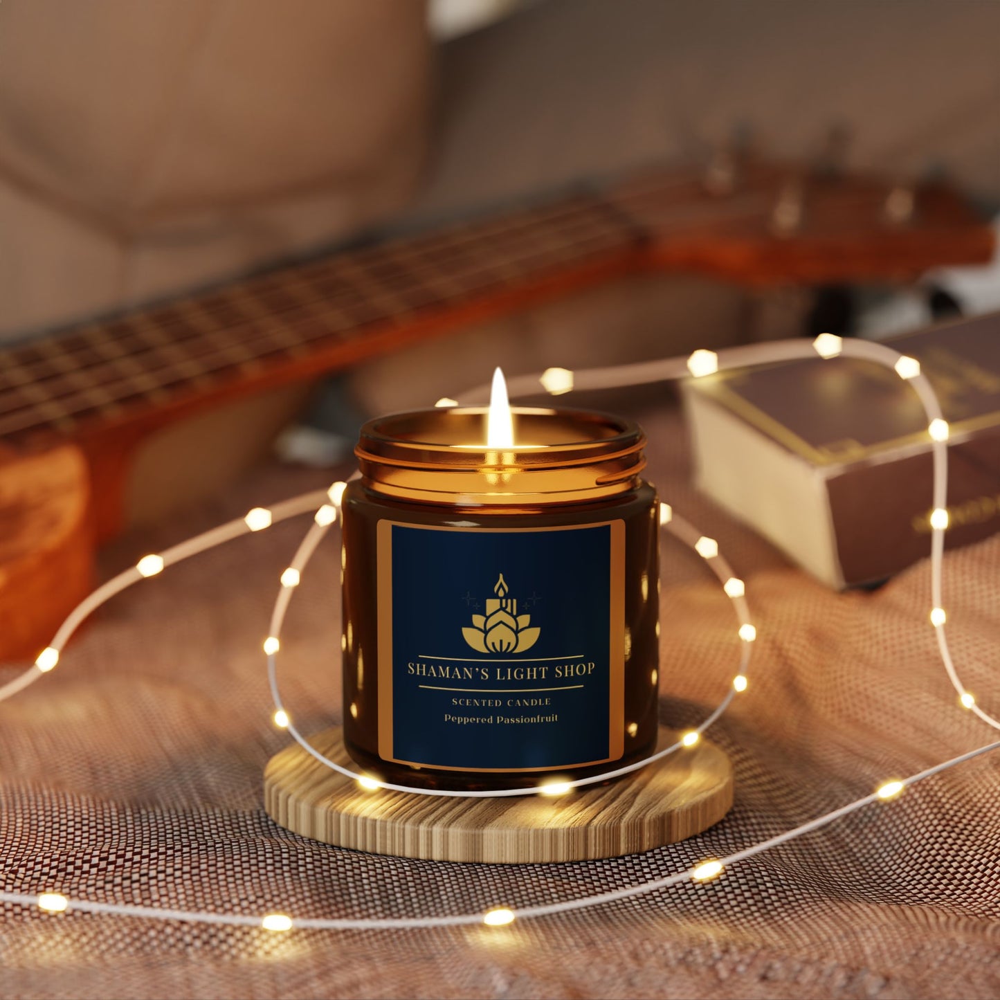 Peppered Passionfruit Scent - Amber Jar Soy Candle