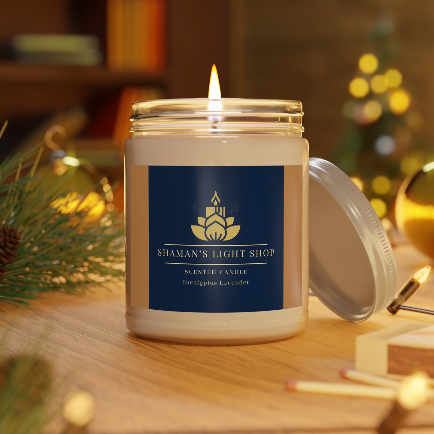 Eucalyptus Lavender Herb Candle, 9oz