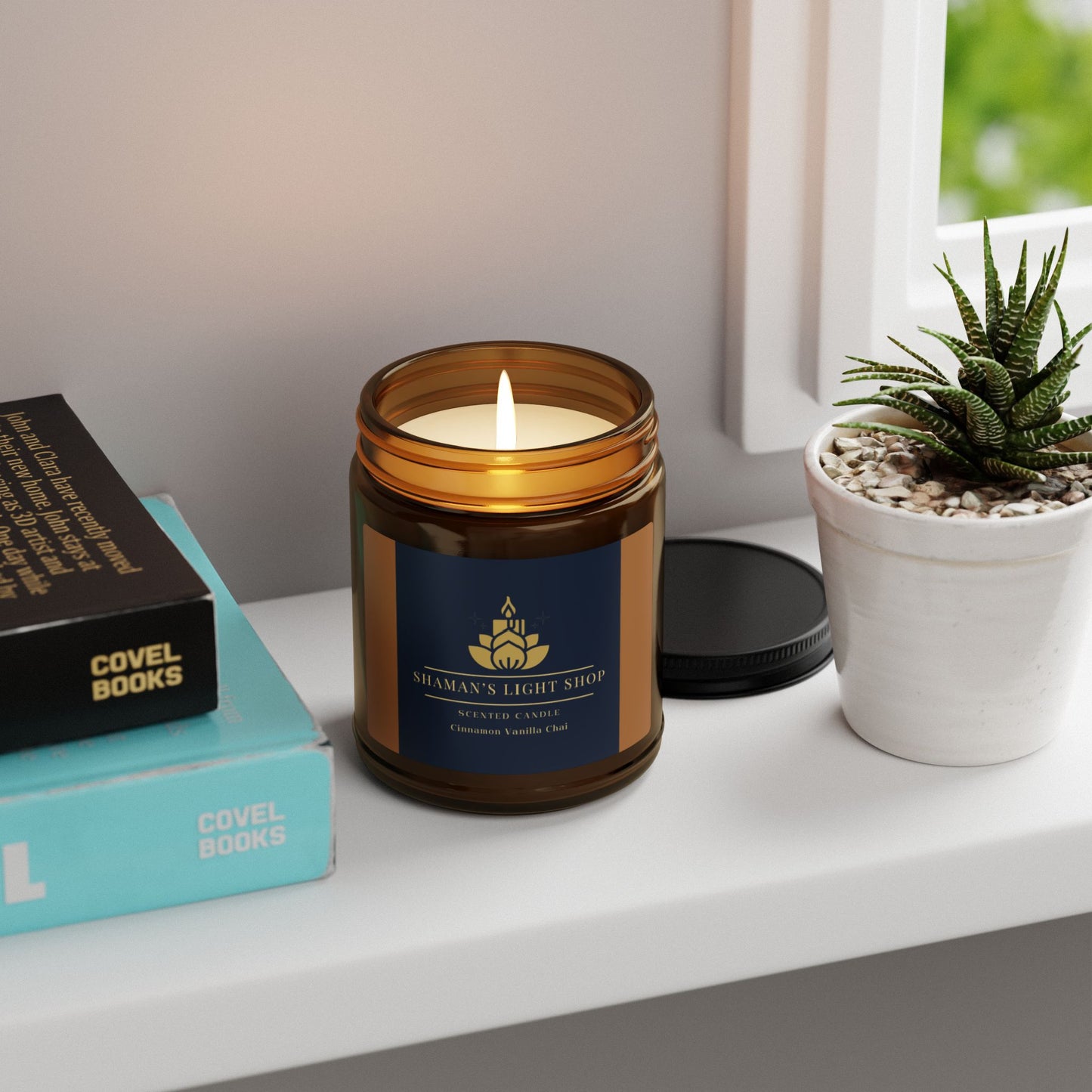 Cinnamon Vanilla Chai - Amber Jar, Soy Candle